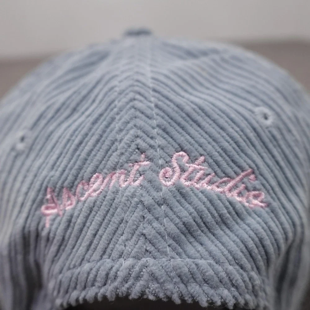 YOU KNOW. Hat Cap Snap Back Mens One Size Blue Corduroy Climbing Ascent Studio